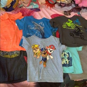 Bundle of boys t shirts . 2T